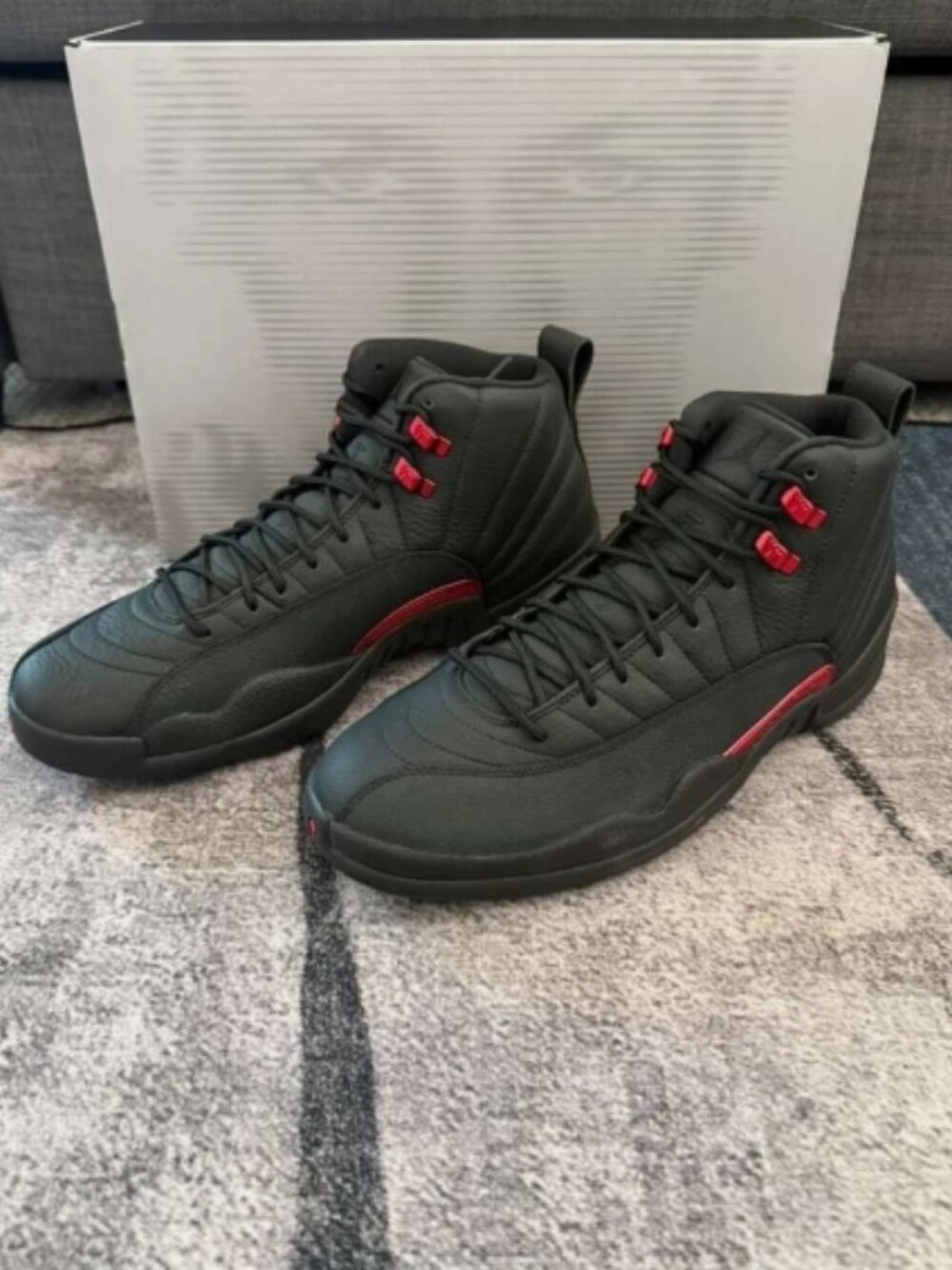 Nike Air Jordan Retro 12XI Bloodline Black Red Shoes